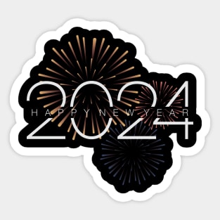 Fireworks Happy New Year 2024 Sticker